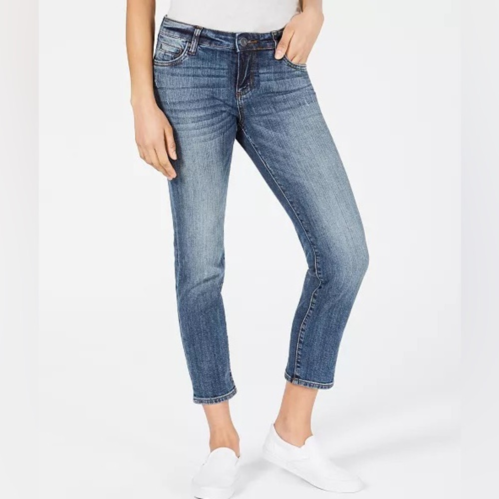 Kut from the Kloth Catherine Ankle Straight Leg Jeans 0 KP0487MB6 Like New